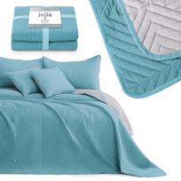 lovatiese 240x260 - Lovatiesė AmeliaHome Softa Azure Blue/Pearl Silver, 240x260 cm - 5 nuotrauka
