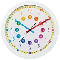 Hama Easy Learning Children's Wall Clock 30cm White