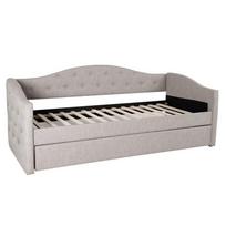 Home4you Atlanta Double Bed 90x200cm Grey
