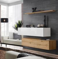2 switch - ASM Switch SB II Hanging Cabinet/Shelf Set Wotan/White - 2 nuotrauka