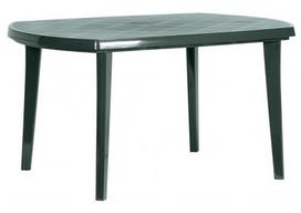 sodos stalas - Lauko stalas Keter Elise Dark Green, 137 x 90 x 73 cm - 1 nuotrauka