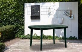 sodos stalas - Lauko stalas Keter Elise Dark Green, 137 x 90 x 73 cm - 3 nuotrauka