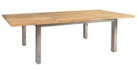 stalas 200 100 - Lauko stalas Home4you Nautica 13267 Teak, 200 - 300 x 100 x 76 cm - 1 nuotrauka