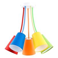 Lubinis šviestuvas TK Lighting Wire color 2107, 5x60W, E27