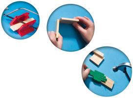 gaminimo rinkiniai - SES Creative Children's Woodwork Set De Luxe 00944 - 5 nuotrauka