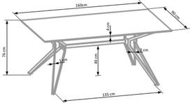 1600x - Valgomojo stalas Halmar Pascal, 1600x900x760 mm - 3 nuotrauka