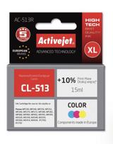 Rašalinio spausdintuvo kasetė ActiveJet AC-513R Cartridge 15ml Cyan Magenta Yellow