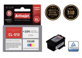 spausdintuvo canon kasetes - Rašalinio spausdintuvo kasetė ActiveJet AC-513R Cartridge 15ml Cyan Magenta Yellow - 2 nuotrauka