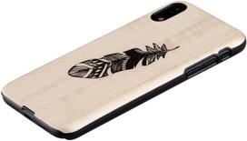 iphone xs deklas - Man&Wood Indian Back Case For Apple iPhone X/XS Beige - 2 nuotrauka