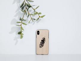 iphone xs deklas - Man&Wood Indian Back Case For Apple iPhone X/XS Beige - 4 nuotrauka