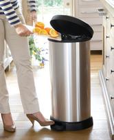 siuksliadezes 40l - Curver Deco Bin 40l Silver - 2 nuotrauka