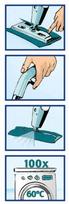 valymo grindu sepetys - Leifheit Floor Brush With Water Sprinkler Pico Spray S 26cm - 2 nuotrauka