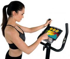 dviratinis treniruoklia - Christopeit Exercise Bike Ergometer BT4 HA Class Black - 7 nuotrauka