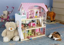 kruzzel - EcoToys medinis lėlių namas 4110 - 3 nuotrauka