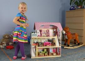 kruzzel - EcoToys medinis lėlių namas 4110 - 4 nuotrauka