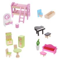 kruzzel - EcoToys medinis lėlių namas 4110 - 6 nuotrauka