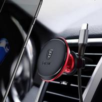 magnetic baseus - Baseus Magnetic Air Vent Car Holder Red - 7 nuotrauka