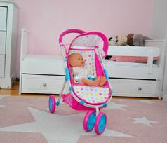 milli vezimelis - Milly Mally Susie Doll Stroller Candy - 3 nuotrauka