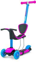 paspirtukas 3in1 - Milly Mally Little Star Scooter Pink/Blue - 1 nuotrauka