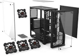 krux - Krux Leda RGB ATX Mid-Tower Black (Juodas) - 17 nuotrauka