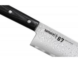 virtuviniaj peilei - Samura DAMASCUS 67 Universal Kitchen Chef’s knife 240mm with Wooden handle - 3 nuotrauka