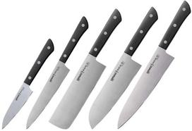Samura HARAKIRI Set ot 5pcs. Universal Kitchen knives Black