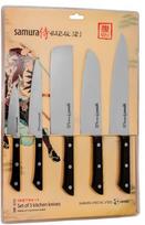 samuro peilis - Samura HARAKIRI Set ot 5pcs. Universal Kitchen knives Black - 7 nuotrauka
