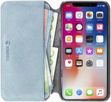 iphone xs max deklas - Krusell Broby Slim Wallet Case For Apple iPhone XS Max Blue - 3 nuotrauka