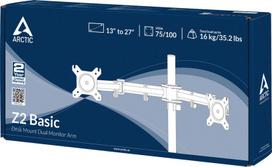 arm laikikliai - Arctic Z2 Basic Desk Mount Dual Monitor Arm - 8 nuotrauka