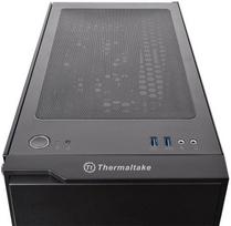 atx korpusai - Thermaltake H100 TG ATX Mid-Tower Case Black (Juodas) - 5 nuotrauka