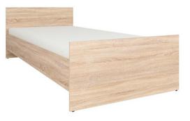 Black Red White Nepo LOZ90 Bed 90x200cm Sonoma Oak