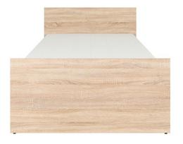 viengules lovos 200 90 - Black Red White Nepo LOZ90 Bed 90x200cm Sonoma Oak - 2 nuotrauka
