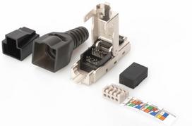 rj45 coupler cat 6 - Digitus Cat 6a RJ45 Connector For Field Assembly - 3 nuotrauka