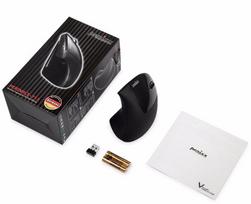 vertikali pele - Perixx Perimice-713 Ergo Optical Black (Juoda) - 7 nuotrauka