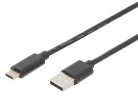 fujifilm laidas - Digitus Cable USB / USB-C Black 3m - 1 nuotrauka