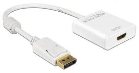 displayport hdmi adapteri - Delock Adapter Displayport 1.2 HDMI White - 1 nuotrauka