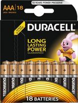 Duracell Alkaline Long Lasting Power Batteries 18x AAA