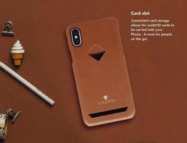 iphone xs max deklas - Vix&Fox Card Slot Back Shell For Apple iPhone XS Max Brown - 3 nuotrauka