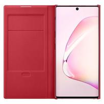 samsung note 10 dekliukas - Samsung LED View Case For Samsung Galaxy Note 10 Red - 4 nuotrauka