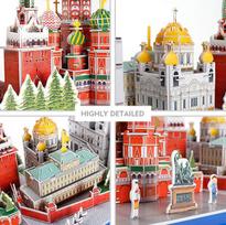 cubicfun 3d puzzle - CubicFun City Line Moscow 3D 204pcs - 4 nuotrauka