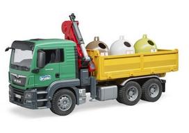 Pirkti BRUDER MAN TGS sunkvežimis su kranu, ir 3 atliekų konteineriais, 3753 - Photo 4