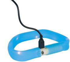 svieciantis antkaklis - Trixie šviečiantis antkaklis su USB L–XL: 70 cm / 30 mm žalias - 3 nuotrauka