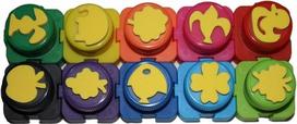 piesimas pirstais - Patio Colorino Kids Finger Paints w/ Stamps 18395PTR - 2 nuotrauka