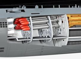 revell konstruktoriai - Revell Deutsches U-Boot Type XXI With Interior 1:144 05078 - 4 nuotrauka