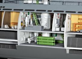 revell konstruktoriai - Revell Deutsches U-Boot Type XXI With Interior 1:144 05078 - 6 nuotrauka
