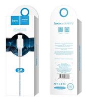 ikrovimo type 2 kabelis - Hoco X20 USB To USB Type-C Cable 3m White - 3 nuotrauka