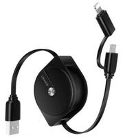 Usams Cable Apple Lightning / Micro USB / USB Black