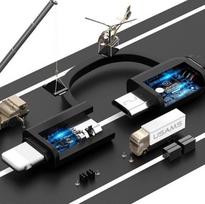 pakrovejas lightning - Usams Cable Apple Lightning / Micro USB / USB Black - 3 nuotrauka