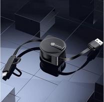 pakrovejas lightning - Usams Cable Apple Lightning / Micro USB / USB Black - 4 nuotrauka