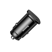 charger pps - Baseus USB/USB Type-C Car Charger Black - 4 nuotrauka